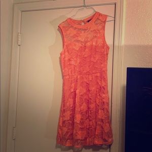 Peach colored dress